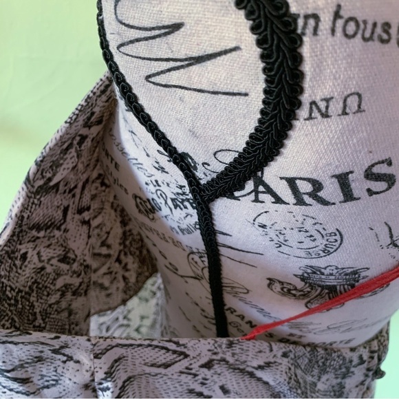 Free People Through The Night Halter Top Blouse Python Print Size Small - Picture 12 of 17